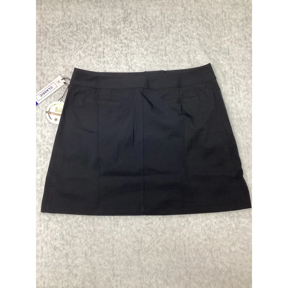 Tail Essentials Classic Skort Onyx‎ Black UPF 50 Moisture Wicking GX4355-900X 12